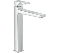 Hansgrohe Grifo monomando para lavabo de pie Metropol 32512000 Cromo Push-Open manija palanca 204 mm