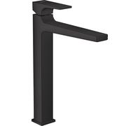 Hansgrohe Metropol - Grifo de lavabo con desagüe Push-Open, negro mate 32512670