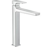 Hansgrohe Grifo monomando para lavabo de pie Metropol 32512000 Cromo Push-Open manija palanca 204 mm