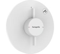 hansgrohe Mezclador DuoTurn S, empotrado, 1 consumidor, roseta redonda, 75618700, Color: Blanco Mate