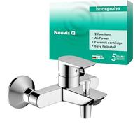 hansgrohe Neovis Q - grifo bañera visto para 2 funciones, mezlador monomando bañera, grifo monomando de bañera, cromo, 71481000