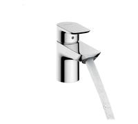 hansgrohe Neovis Q Mezclador monomando de lavabo 70 CoolStart, con juego de desagüe PUSH, cromo, 71350000