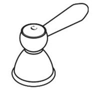 hansgrohe. Palanca Axor Carlton, cromo/porcelana, para agua fría