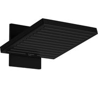 Hansgrohe Pulsify E brazo de ducha con efecto lluvia 26x26 cm cuadrada negro 24350670