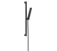Hansgrohe Conjunto de alcachofa de ducha Pulsify E – Barra y flexo EcoSmart negro mate 24380670