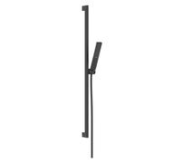 Hansgrohe Pulsify E - Conjunto de alcachofa de ducha, barra y flexo, EcoSmart+,negro mate 24381670