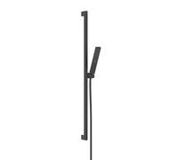 Hansgrohe Conjunto de alcachofa de ducha Pulsify E – Barra y flexo EcoSmart negro mate 24380670