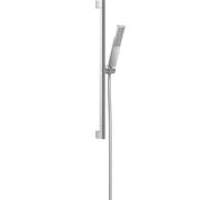 hansgrohe Pulsify E set de ducha 100, 1 tipo de rociador, EcoSmart, con barra de ducha 65 cm, 24370000, Color: cromado