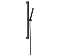 Hansgrohe Pulsify S - Conjunto de alcachofa de ducha, barra y flexo, EcoSmart+,negro mate 24373670