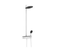 Hansgrohe Pulsify S - Conjunto de ducha 260 con termostato ShowerTablet Select 400, 2 chorros, blanco mate 24240700