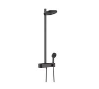 Hansgrohe Pulsify S - Conjunto de ducha 260 con termostato ShowerTablet Select 400, 2 chorros, EcoSmart, negro mate 24241670