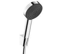 Hansgrohe Pulsify S - Conjunto de ducha con cabezal, soporte y manguera, EcoSmart+, cromo 24307000