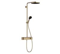 Hansgrohe Pulsify S - Conjunto de ducha con termostato, diámetro 26 cm, 3 chorros, bronce cepillado 24220140