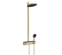 Hansgrohe Pulsify S - Conjunto de ducha con termostato, diámetro 26 cm, 3 chorros, bronce cepillado 24240140