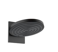 hansgrohe Pulsify S ducha mural 260 2 tipos de chorro (EcoSmart) con conexión a la pared, 24151670, Color: negro mate