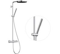 Hansgrohe Pulsify S Puro conjunto de ducha a pared con termostato con rociador con efecto lluvia cromo 24223000