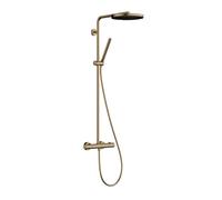 Hansgrohe Pulsify S Puro - Conjunto de ducha con termostato, diámetro 26 cm, 1 chorro, bronce cepillado 24222140