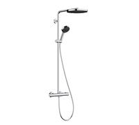 Hansgrohe Pulsify S Puro - Conjunto de ducha con termostato, diámetro 26 cm, 3 chorros, cromo 24236000