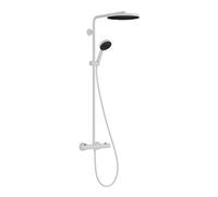 Hansgrohe Pulsify S Puro - Conjunto de ducha con termostato, diámetro 26 cm, 3 chorros,EcoSmart, blanco mate 24237700
