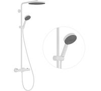 Hansgrohe Pulsify S Puro conjunto bañera/ducha a pared con rociador con efecto lluvia blanco 24237700