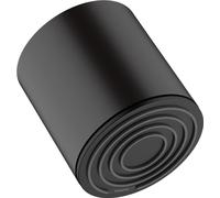 hansgrohe Pulsify S, rociador de ducha, ducha fija redondo, cabezal de ducha lluvia con 1 tipo de chorro para conexión pared y techo, con sistema antical, negro mate
