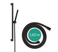 Hansgrohe Pulsify S - Conjunto de alcachofa de ducha, barra y flexo, EcoSmart+,negro mate 24373670