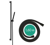hansgrohe Pulsify S set de ducha 100, 1 rociador tipo water-saving+, barra de ducha 65 cm, 24373700, Color: Blanco Mate