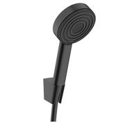 hansgrohe Pulsify S Set de soporte de ducha 105 1 tipo de chorro con flexo de ducha 125 cm, negro mate, 24301670