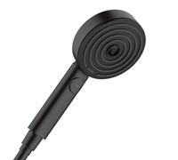 Hansgrohe Pulsify Select - Cabezal de ducha Relaxation 105, 3 chorros, EcoSmart, negro matee 24111670
