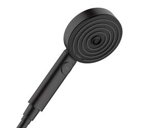 Hansgrohe Pulsify Select - Cabezal de ducha Relaxation 105, 3 chorros, EcoSmart, negro matee 24111670