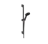 Hansgrohe Pulsify Select - Conjunto de cabezal de ducha, 3 chorros, barra 67 cm y manguera, negro matee 24160670