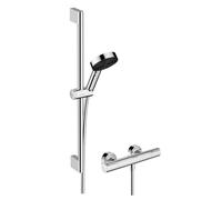 Hansgrohe Pulsify Select S - Conjunto de ducha con termostato, 3 chorros, EcoSmart, cromo 24272000