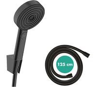 hansgrohe Pulsify Select S set de ducha 105, 3jet Relaxation, incl. teleducha, flexo de ducha 1250mm, 24302670, Color: negro mate