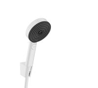 hansgrohe Pulsify Select S set de ducha 105, 3jet Relaxation, incl. teleducha, flexo de ducha 1600mm, 24303700, Color: Blanco mate
