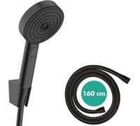 hansgrohe Pulsify Select S set de ducha 105, 3jet Relaxation, incl. teleducha, flexo de ducha 1600mm, 24303670, Color: negro mate