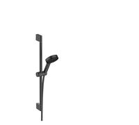 hansgrohe Pulsify Select S set de ducha 105, EcoSmart, 3jet Relaxation, in arra de ducha 650mm, 24161670, Color: negro mate