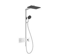Hansgrohe Raindance Alive Q - Conjunto de ducha con termostato, 21x34 cm, 3 chorros, cromo 24580000