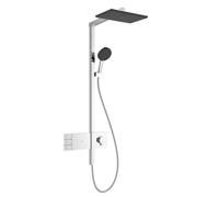 Hansgrohe Raindance Alive Q - Conjunto de ducha con termostato, 21x34 cm, 3 chorros, cromo 24590000