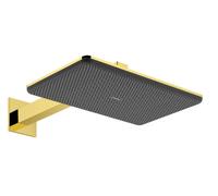 Hansgrohe Raindance Alive Q - Rociador de ducha, 21x34 cm, 2 chorros, EcoSmart, acabado oro pulido 24551990