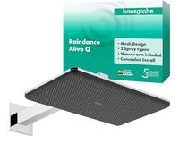 hansgrohe Raindance Alive Q ducha de techo 210/340 2jet, con brazo de ducha, 24550000, Color: cromado