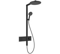 Hansgrohe Raindance Alive S conjunto de ducha a pared con termostato con rociador con efecto lluvia negro 24595670