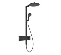 Hansgrohe Raindance Alive S - Conjunto de ducha con termostato, diámetro 30 cm, 3 chorros, negro mate 24595670