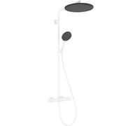 Hansgrohe Raindance Alive S Puro conjunto de ducha a pared con termostato con rociador con efecto lluvia blanco 24592700