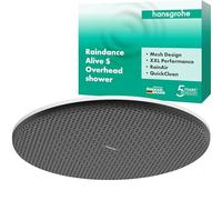 hansgrohe Raindance Alive S - rociador de ducha, ducha fija redondo (300 mm), cabezal de ducha lluvia con 1 tipo de chorro (PowderRain) para conexión pared y techo, blanco mate, 24520700