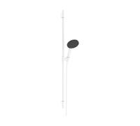 hansgrohe Raindance Alive Select S Conjunto de ducha 125 EcoSmart de 3 rociadores con barra de ducha Unica S PURO 90cm, 24603700, Color: Blanco mate