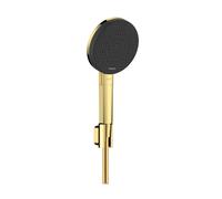 Hansgrohe Raindance Alive Select S - Set de cabezal de ducha, soporte y manguera, 3 chorros, EcoSmart, acabado dorado pulido 24612990