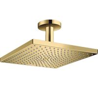 Hansgrohe Raindance brazo de ducha con efecto lluvia 30x30 cm cuadrada oro 26250990