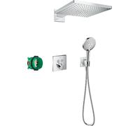 Hansgrohe Raindance conjunto de ducha empotrado con termostato con rociador con efecto lluvia cromo 27952000