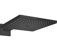 Hansgrohe Rociador de ducha Raindance E 300 30x30 cm cuadrado, negro mate, con brazo