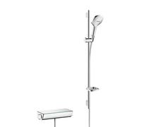 Hansgrohe Raindance Select E - Conjunto de ducha 120 con termostato Ecostat Select, 3 chorros, cromo 27039000